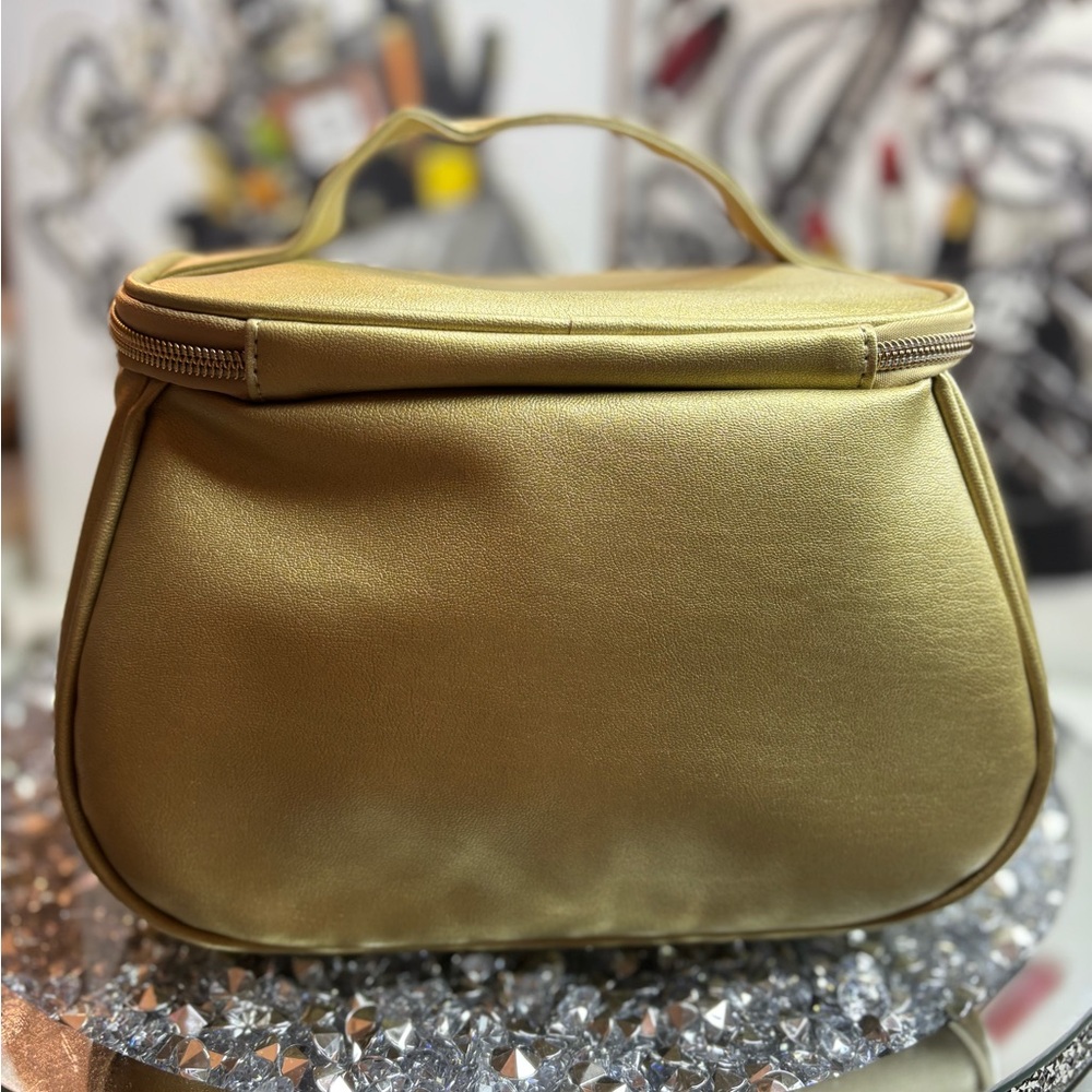 Juicy Couture Gold Cosmetic Bag with Bow and Charm - Picture 11 of 14